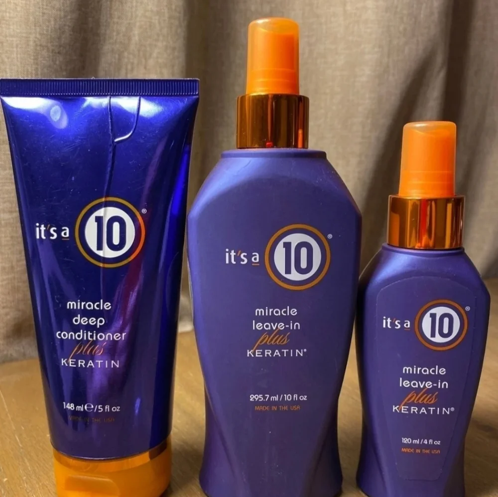 It's a 10 Miracle Leave-in Keratin Bundle 2 Large 10 fl oz 1 4 fl oz - Picture 4 of 5